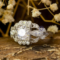 Round Cut Edwardian-style Ring CZ