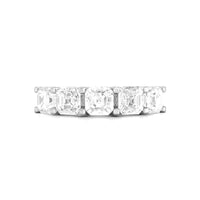 Classic Asscher Cut Moissanite Five Stone Wedding Or Engagement Women's Ring