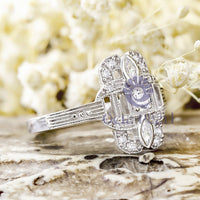 Round Cut Edwardian-style Ring CZ