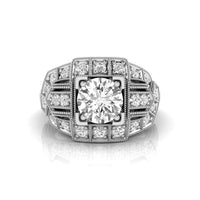 Vintage Moissanite Edwardian Ring in Old European