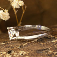 triangle stone ring