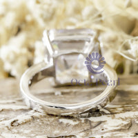 Asscher Cut Solitaire Proposal Ring