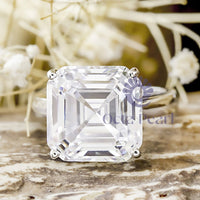 Asscher Cut Solitaire Proposal Ring