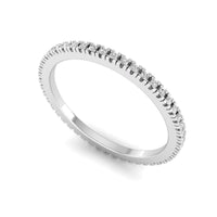 Round-Cut Moissanite Full Eternity Band