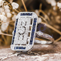 Round-Cut Art Deco Ring Openwork