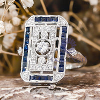 Round-Cut Art Deco Ring Openwork