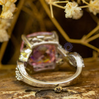 Engagement Pink stone Ring For Women