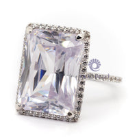 Asscher Cut Solitaire Proposal Ring