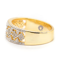 gold multi stone ring