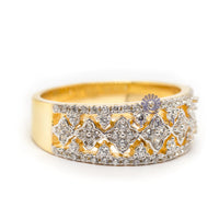 gold multi stone ring