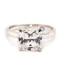 Princess-Cut Engagement Ring With Accent