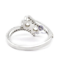 2 stone ring for women