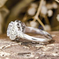 Antique Art CZ Stone Edwardian Engagement Ring For Women