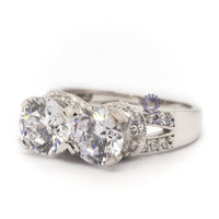 2-stone wedding enagagement ring