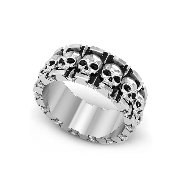 Skulls And Stars Handmade Punk Biker Halloween Gothic Eternity Band For Men Or Women