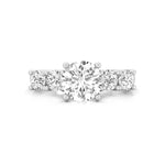 Round Cut Moissanite Five Stone Women's Wedding Anniversary Gift Ring