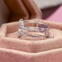 Round Moissanite Wedding Band Enhancer