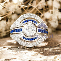 Antique Victorian-style Ring With Blue Sapphire