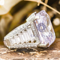 Purple Emerald-Cut Cocktail Party Ring