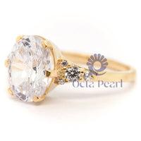 Oval-Cut Moissanite Wedding & Engagement Ring