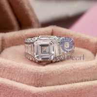 Asscher & Baguette Cut Channel Setting Wedding Ring
