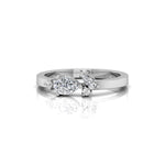 Multi-Shape Minimalist CZ Engagement Ring