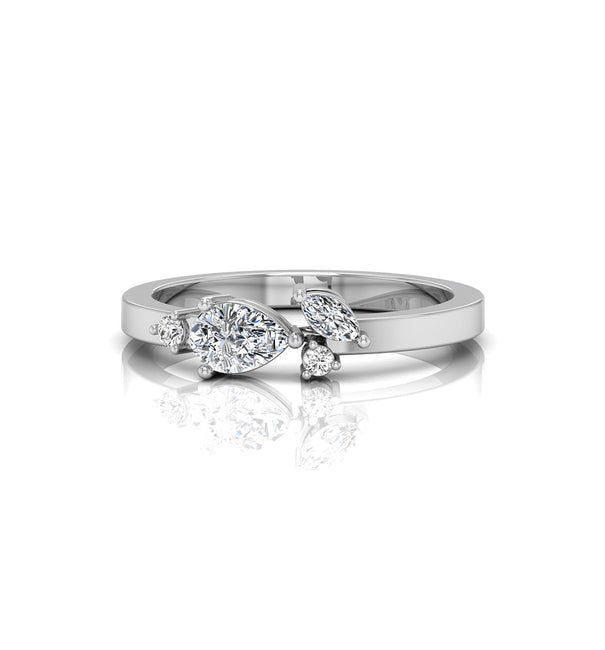 Multi-Shape Minimalist CZ Engagement Ring