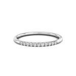 Half Eternity Round Cut Moissanite Stone Simple Daily Wear Band Ring