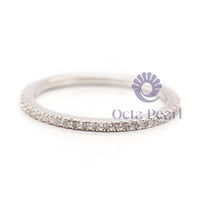 Round Dainty Full Eternity Wedding Band