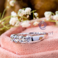 Moissanite Five Stone Engagement Ring