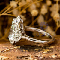 Oval Moissanite Ring