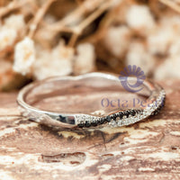 Round CZ Stone Half Eternity Band