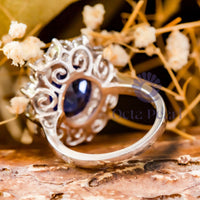 CZ Stone Sunburst Halo Ring For Valentine