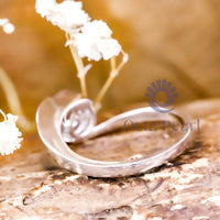 Bypass Shank Round Moissanite Solitaire Classic Ring