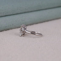Bypass Shank Round & Baguette Stone Proposal Ring
