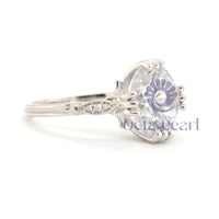 Round Moissanite Seven Stone Engagement Ring