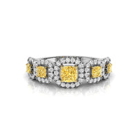 Five Stone Halo Engagement Ring