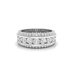 Channel Setting Round Moissanite Eternity Band