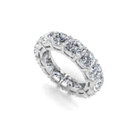 Cushion Cut CZ Stone Eternity Band For Wedding