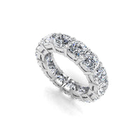 Cushion Cut CZ Stone Eternity Band For Wedding