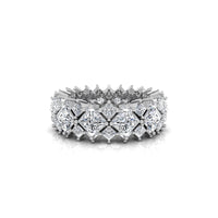 Princess CZ Stone Eternity Wedding Band For Women