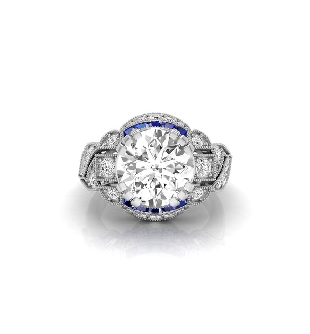 Baguette CZ Stone Channel Setting Ring