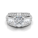 Baguette CZ Stone Channel Setting Ring