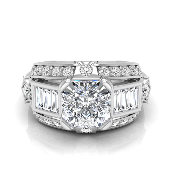 Baguette CZ Stone Channel Setting Ring