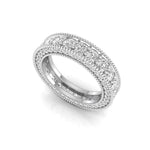 Milgrain Full Eternity women wedding rings with diamonds