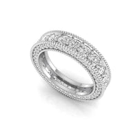 Full Eternity women wedding rings with diamonds