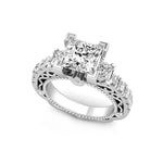 CZ Stone Past Present Future Promise Ring