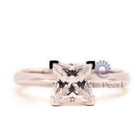 Princess Moissanite Daily Wear Classic Solitaire Ring