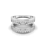 Round Moissanite Enhancer Guard Band For Women