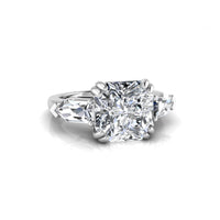 Asscher & Fancy Cut Three Stone Ring